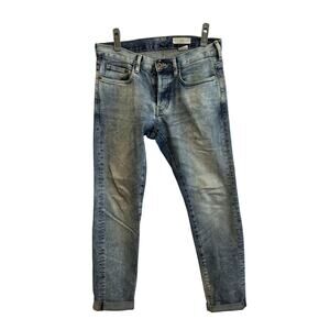 H&M Slim Low Waist Roll Hem Acid Wash Men's Jeans 30x32